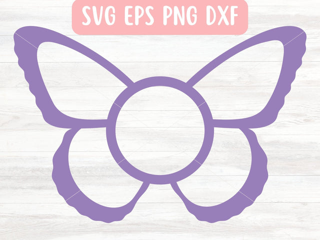 Butterfly Frame SVG for Cricut or Silhouette SVG Apple Grove Designs 