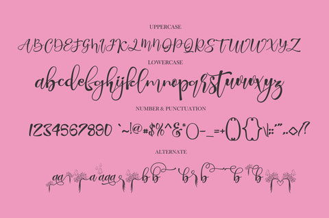 Butterfly Garden Font gatype 
