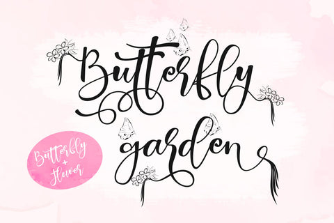 Butterfly Garden Font gatype 