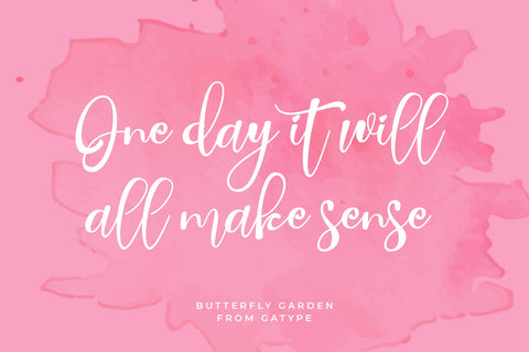 Butterfly Garden Font gatype 