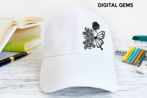 Butterfly girl SVG SVG Digital Gems 