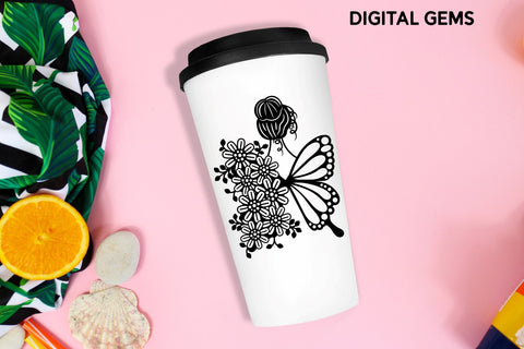 Butterfly girl SVG SVG Digital Gems 