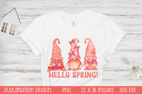 Butterfly Gnome. Spring Gnomes Sublimation. Hello Spring! Sublimation KsenyaArt 