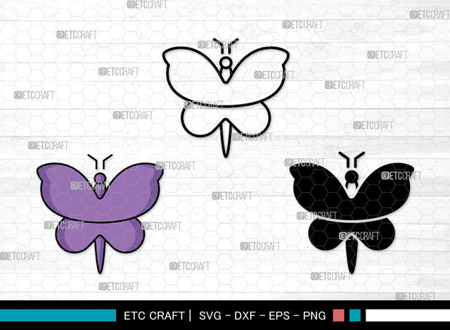 Butterfly Icons Color, Butterfly Svg, Garden Insect Svg, Butterflie, Spring Butterfly, Butterfly Bundle, Icon Bundle, Svg Cut File, Dxf, Eps, Png, SVG ETC Craft 