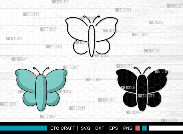 Butterfly Icons Color, Butterfly Svg, Garden Insect Svg, Butterflie, Spring Butterfly, Butterfly Bundle, Icon Bundle, Svg Cut File, Dxf, Eps, Png, SVG ETC Craft 