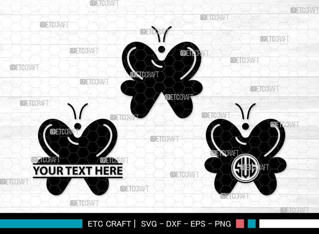 Butterfly Icons Monogram, Butterfly Svg, Garden Insect Svg, Butterflie, Spring Butterfly, Butterfly Monogram, Icon Monogram, Svg Cut File, Dxf, Eps, Png, SVG ETC Craft 