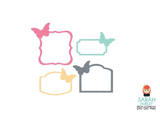 Butterfly Labels SVG Sarah Hurley 