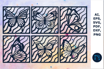 butterfly laser cut decor SVG bundle SVG MD JOYNAL ABDIN 