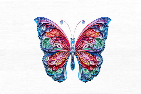 Butterfly Layered Paper Art Clipart Sublimation Regulrcrative 