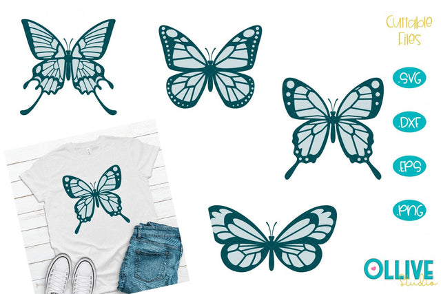 Butterfly Layered SVG Bundle SVG Ollive Studio 