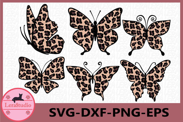 Butterfly Leopard Svg SVG Lerastudio 