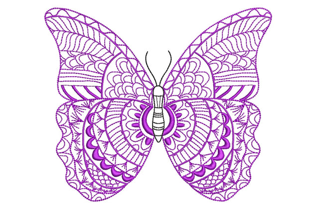 Butterfly machine embroidery design, 4 sizes. Embroidery/Applique DESIGNS ArtEMByNatalia 