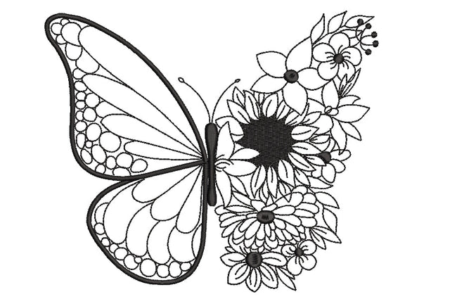 Butterfly machine embroidery design, 5 sizes. Embroidery/Applique DESIGNS ArtEMByNatalia 