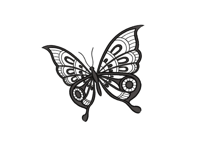 Butterfly Machine Embroidery Design, Insect Embroidery Design, 3 sizes Embroidery/Applique DESIGNS Nino Nadaraia 