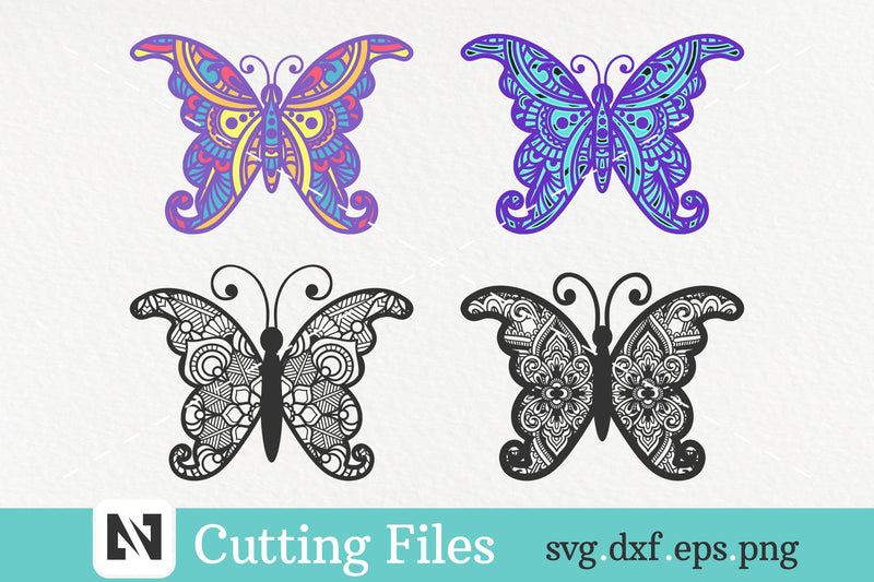 Butterfly Mandala Svg Bundle, 3D Butterfly Mandala Svg SVG Pinoyart Kreatib 
