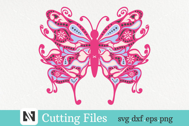 Butterfly Mandala Svg, Butterfly Svg, Colorful Butterfly Svg SVG Pinoyart Kreatib 
