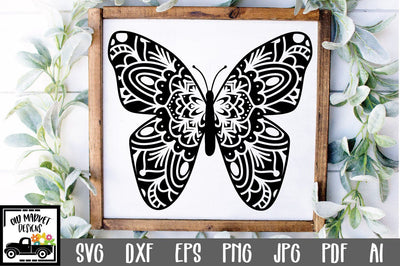 Butterfly Mandala SVG File SVG Old Market 