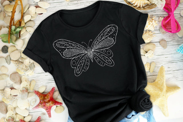 Butterfly Mandala SVG Glitter Butterfly Sublimation Butterfly Zentangle SVG dapiyupi store 