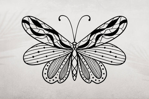 Butterfly Mandala SVG Glitter Butterfly Sublimation Butterfly Zentangle SVG dapiyupi store 