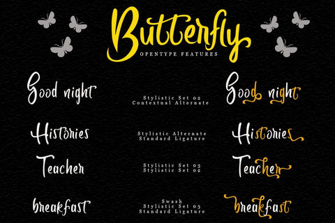 Butterfly Modern Script Font Skiiller_Std 