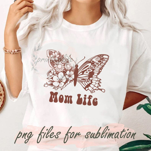 Butterfly Mom Life Png, Floral Mama Png, Mama Sublimation, Mama Butterfly Png, Mothers Day Png, Retro Mama Png, Mom Sublimation Design Sublimation PrintingLife 