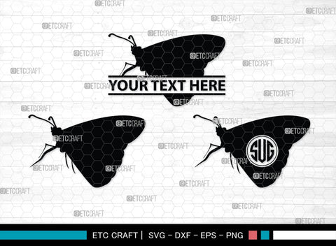 Butterfly Monogram, Butterfly Silhouette, Butterfly SVG, Bloodworm Svg, Dragonfly Svg, Butterfly Wings Svg, SB00233 SVG ETC Craft 