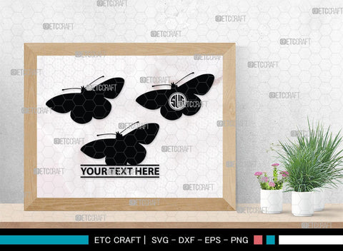 Butterfly Monogram, Butterfly Silhouette, Butterfly SVG, Bloodworm Svg, Dragonfly Svg, Butterfly Wings Svg, SB00233 SVG ETC Craft 