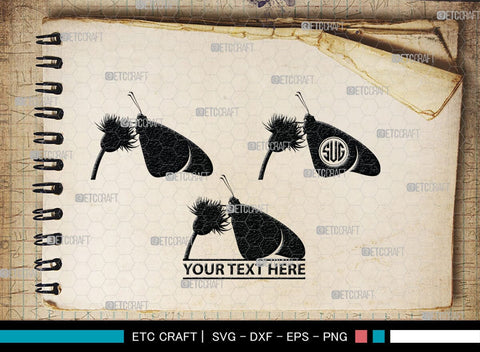 Butterfly Monogram, Butterfly Silhouette, Butterfly SVG, Bloodworm Svg, Dragonfly Svg, Butterfly Wings Svg, SB00233 SVG ETC Craft 