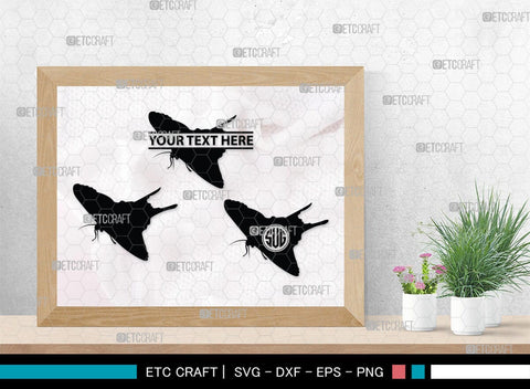 Butterfly Monogram, Butterfly Silhouette, Butterfly SVG, Bloodworm Svg, Dragonfly Svg, Butterfly Wings Svg, SB00233 SVG ETC Craft 