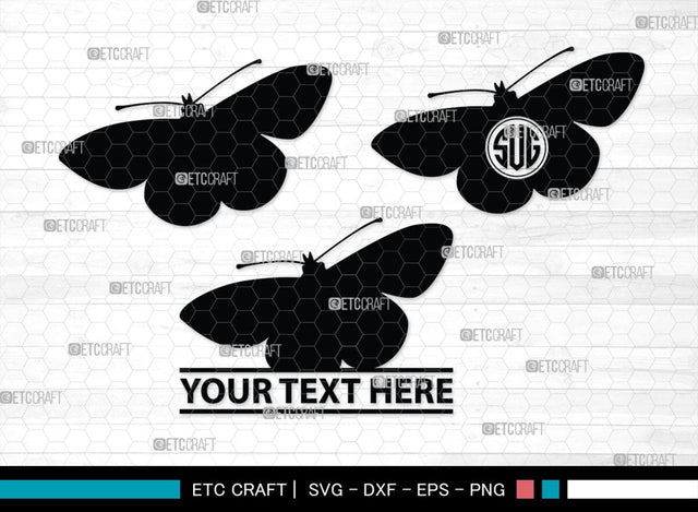 Butterfly Monogram, Butterfly Silhouette, Butterfly SVG, Bloodworm Svg, Dragonfly Svg, Butterfly Wings Svg, SB00233 SVG ETC Craft 