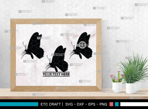 Butterfly Monogram, Butterfly Silhouette, Butterfly SVG, Bloodworm Svg, Dragonfly Svg, Butterfly Wings Svg, SB00233 SVG ETC Craft 