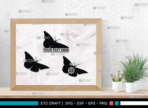 Butterfly Monogram, Butterfly Silhouette, Butterfly SVG, Bloodworm Svg, Dragonfly Svg, Butterfly Wings Svg, SB00233 SVG ETC Craft 