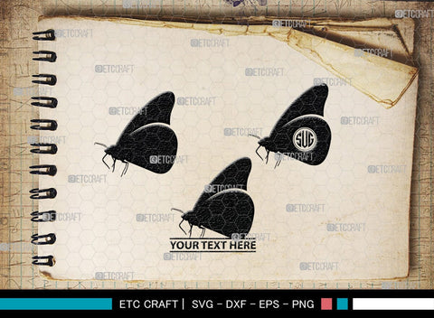 Butterfly Monogram, Butterfly Silhouette, Butterfly SVG, Bloodworm Svg, Dragonfly Svg, Butterfly Wings Svg, SB00233 SVG ETC Craft 