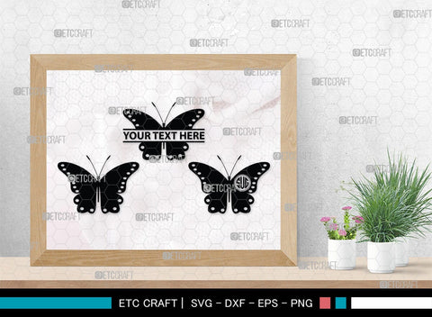 Butterfly Monogram, Butterfly Silhouette, Butterfly SVG, Bloodworm Svg, Dragonfly Svg, Butterfly Wings Svg, SB00233 SVG ETC Craft 