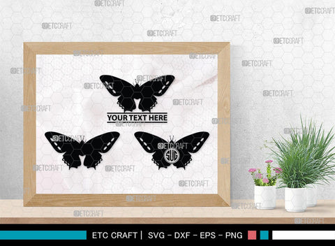 Butterfly Monogram, Butterfly Silhouette, Butterfly SVG, Bloodworm Svg, Dragonfly Svg, Butterfly Wings Svg, SB00233 SVG ETC Craft 