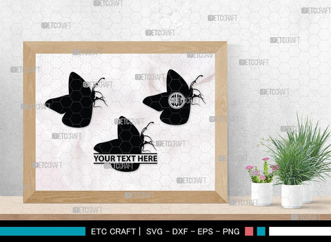 Butterfly Monogram, Butterfly Silhouette, Butterfly SVG, Bloodworm Svg, Dragonfly Svg, Butterfly Wings Svg, SB00233 SVG ETC Craft 