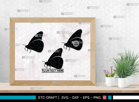 Butterfly Monogram, Butterfly Silhouette, Butterfly SVG, Bloodworm Svg, Dragonfly Svg, Butterfly Wings Svg, SB00233 SVG ETC Craft 