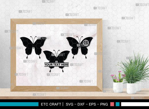 Butterfly Monogram, Butterfly Silhouette, Butterfly SVG, Bloodworm Svg, Dragonfly Svg, Butterfly Wings Svg, SB00233 SVG ETC Craft 