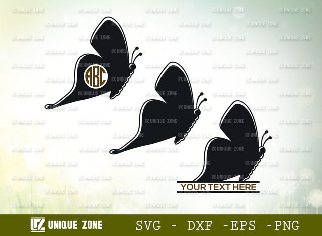 Butterfly Monogram SVG Cut File, Butterfly Bundle Svg, Butterfly Wing svg, Layered Butterfly Svg, Monarch Svg, Butterflies Svg, Butterfly Silhouette SVG Unique Zone 