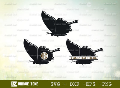 Butterfly Monogram SVG Cut File, Butterfly Bundle Svg, Butterfly Wing svg, Layered Butterfly Svg, Monarch Svg, Butterflies Svg, Butterfly Silhouette SVG Unique Zone 