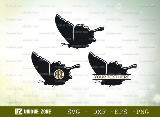 Butterfly Monogram SVG Cut File, Butterfly Bundle Svg, Butterfly Wing svg, Layered Butterfly Svg, Monarch Svg, Butterflies Svg, Butterfly Silhouette SVG Unique Zone 