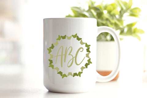 Butterfly Monogram SVG Cut File SVG zoellartz 