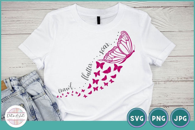 Butterfly Motivational Quote SVG Dots-A-Lot 