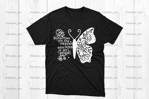 Butterfly quotes and flower svg dxf svg SVG dadan_pm 