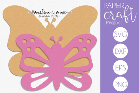 Butterfly Shaker Pattern | Cut Files | SVG SVG Marlene Campos 