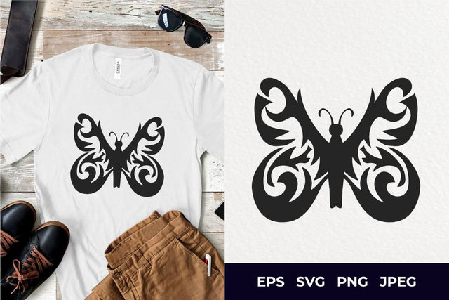 Butterfly Silhouette SVG file SVG Masyafi Studio 