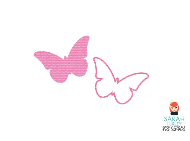 Butterfly Silhouette SVG Sarah Hurley 