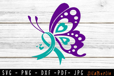 Butterfly Suicide Prevention SVG, Suicide Prevention Awareness Svg, Semicolon svg, You Matter svg, Mental Health Hope Ribbon SVG SilaBerlin 