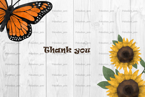 Butterfly & sunflower Png sublimation SVG dadan_pm 