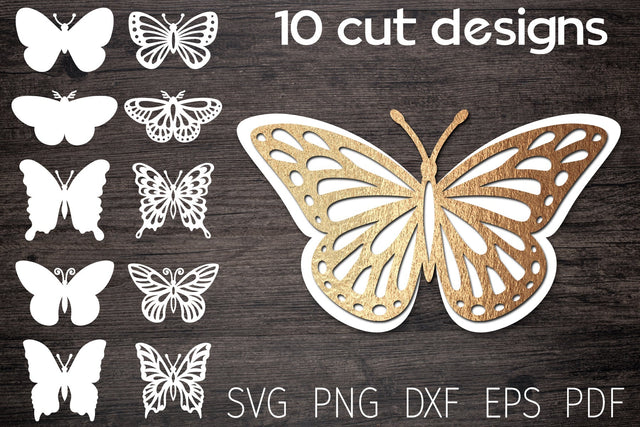 Butterfly svg bundle, 3d butterfly, layered butterfly paper SVG Digital Rainbow Shop 